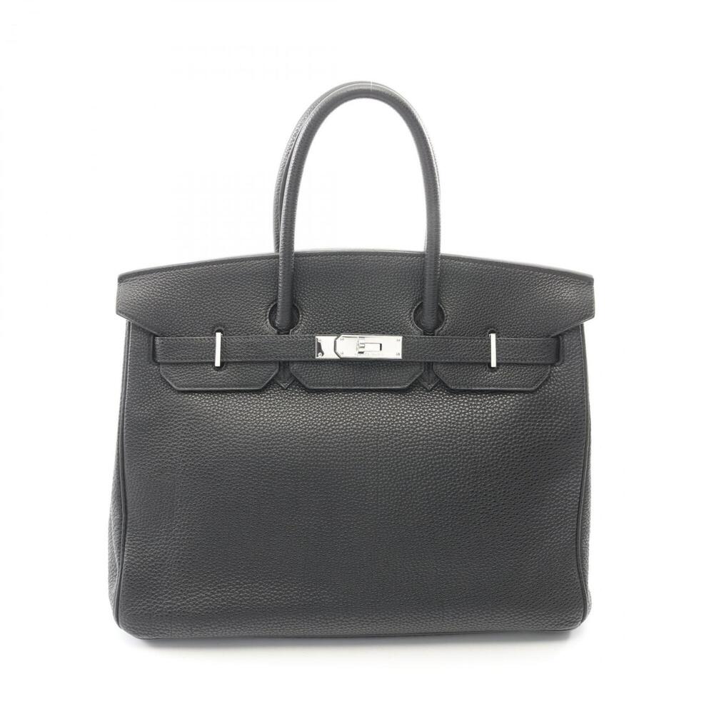 Hermes Birkin 35 Handbag, Togo Leather, Women's, Black